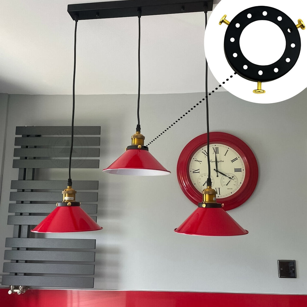 Chrome Lamp Shade Cap for Pendant Light Socket Holder Fitting~1028