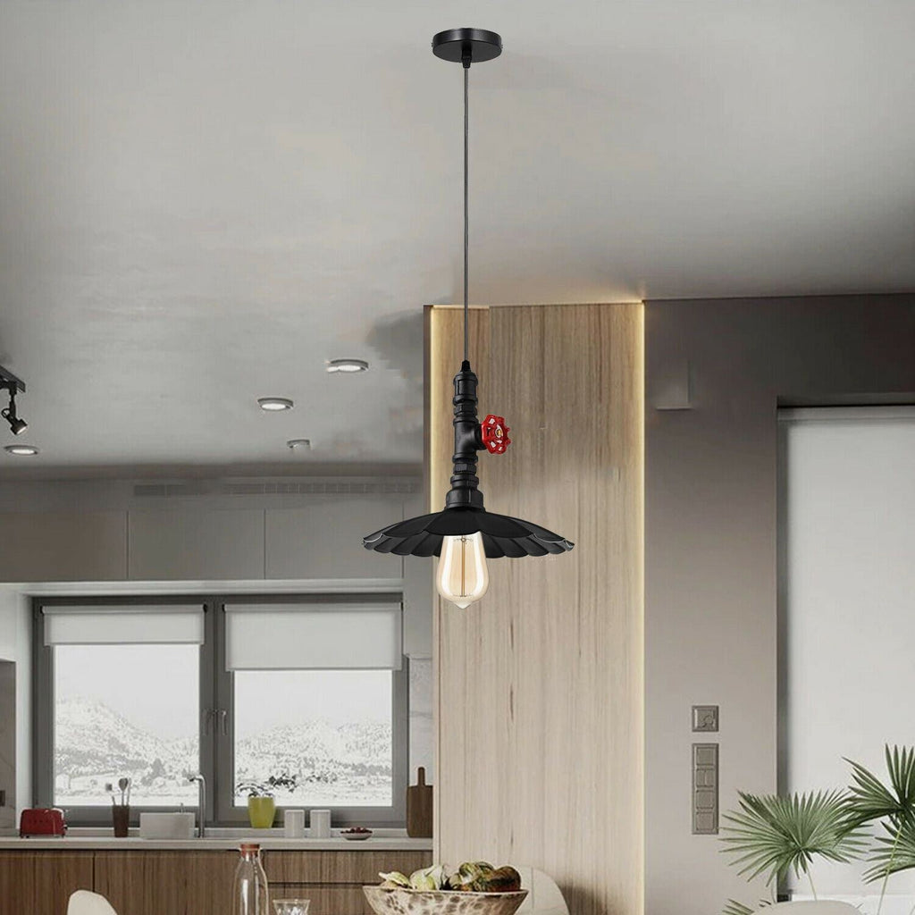 Vintage Style Industrial Pendant Light Chandeliers Steampunk Pipe Lamp E27 Base~1304