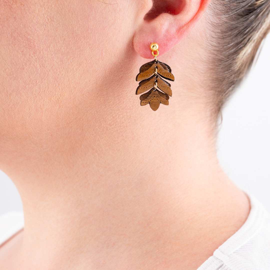 Uler-Uleran Recycled Wood Earrings